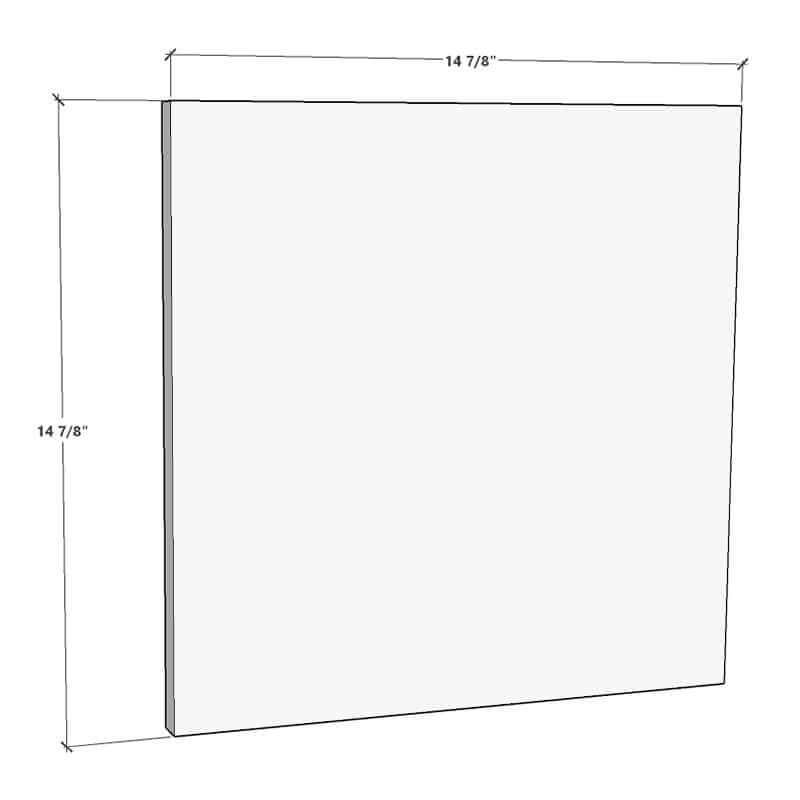 Replacement 15"W x 15"H Door <br>for IKEA™ Sektion Cabinet