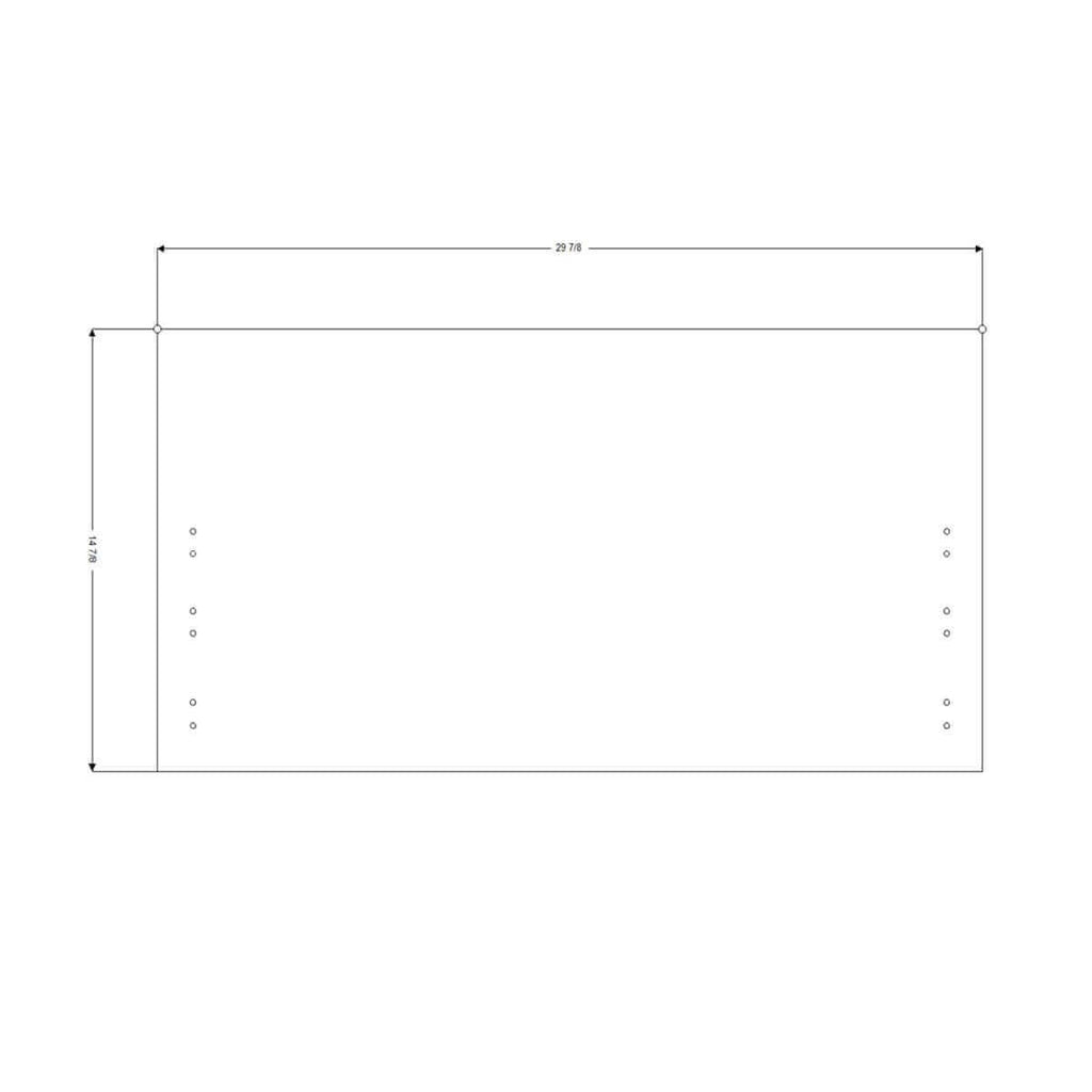 Replacement 30"W x 15"H Drawer Front <br>for IKEA™ Sektion Cabinet