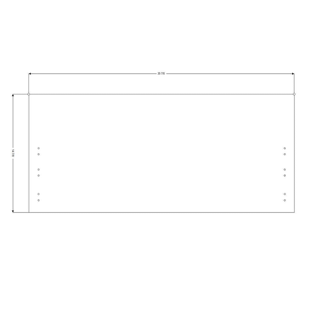 Replacement 36"W x 15"H Drawer Front <br>for IKEA™ Sektion Cabinet