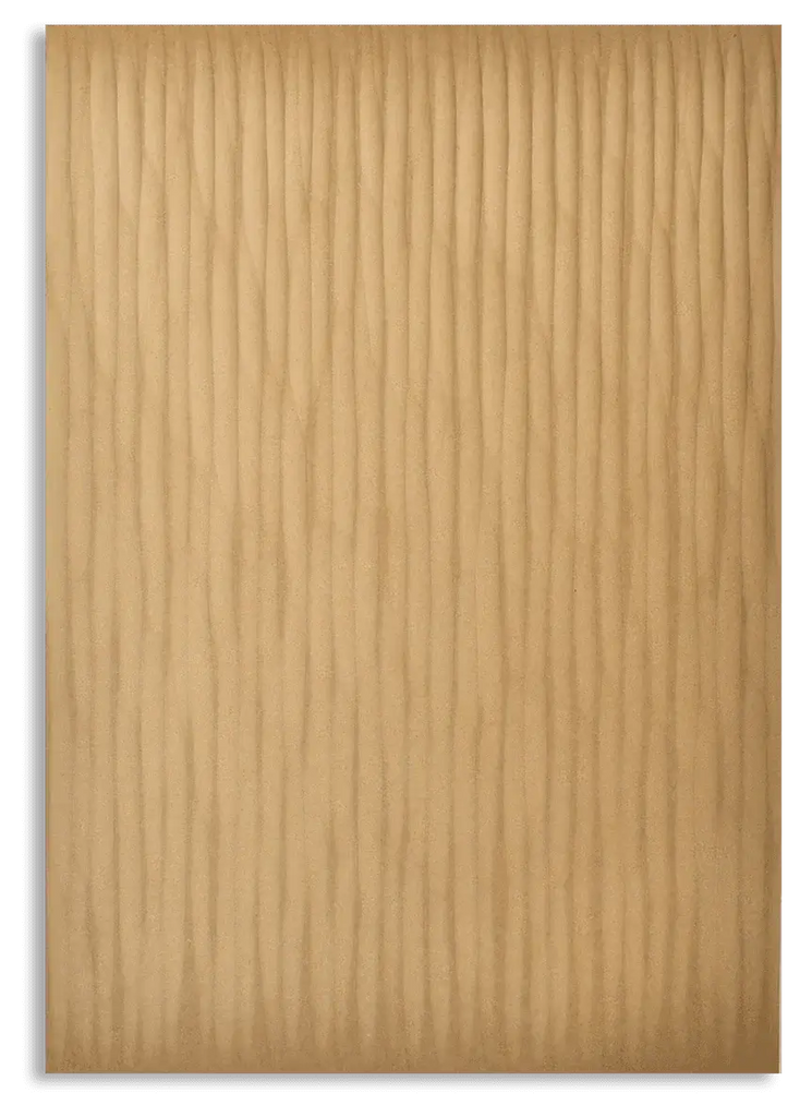 chiseled grooves on mdf textured panel