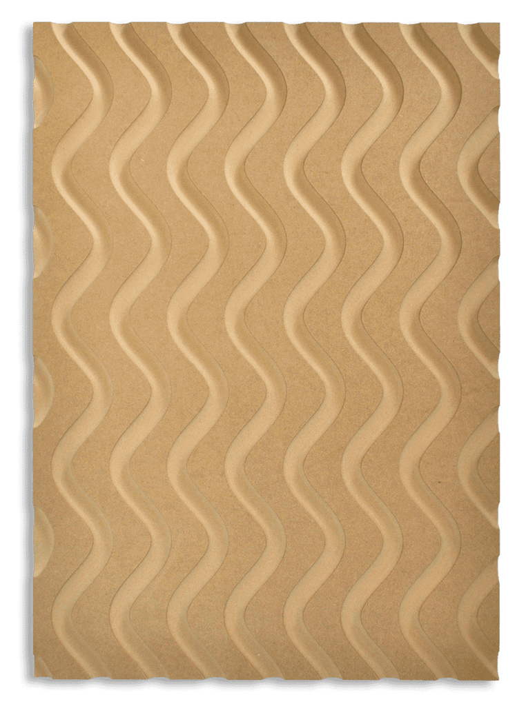 Vertical wave textured panel
