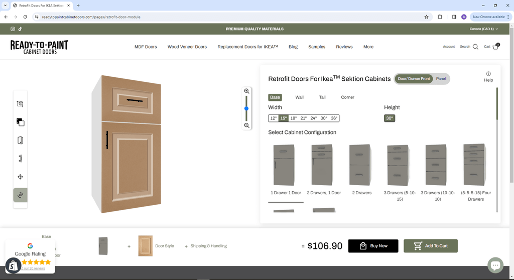 Introducing: Retrofit and Replacement Doors for IKEA Sektion Cabinets