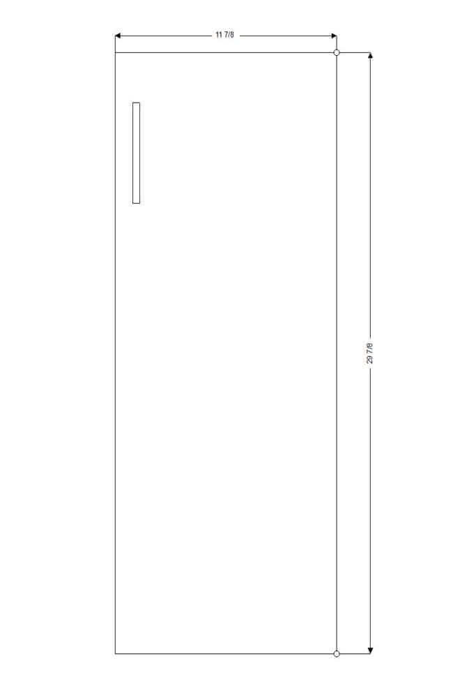 IKEA RetroFit Door - 12" x 30" Base Cabinet - Single Door Specs