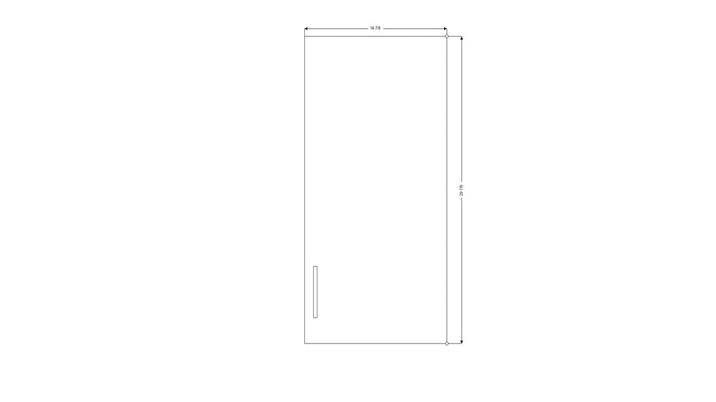 Retrofit Doors for IKEA - 15" x 30" Wall Cabinet - Single Door