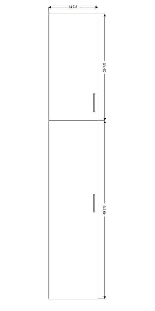 Retrofit Doors for IKEA - 15" x 80" Tall Cabinets - 50" and 30" Doors