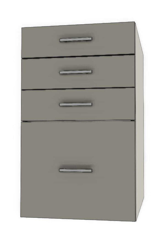 Retrofit Doors for IKEA - 18" x 30" Base Cabinets - 4 Drawers (5-5-5-15)
