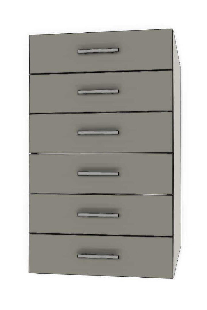Retrofit Doors for IKEA - 18" x 30" Base Cabinets - 6 Drawers (5-5-5-5-5-5)