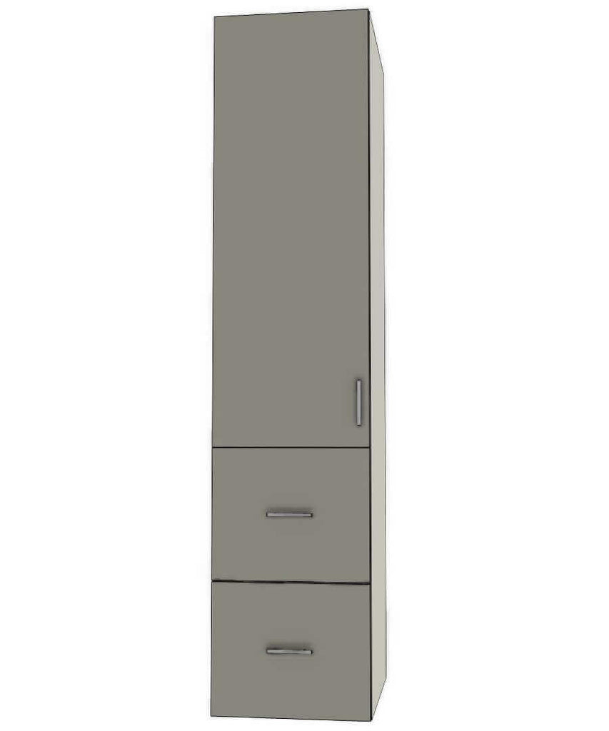 Retrofit Doors for IKEA - 18" x 80" Tall Cabinets - 2 Drawers, 1 Door