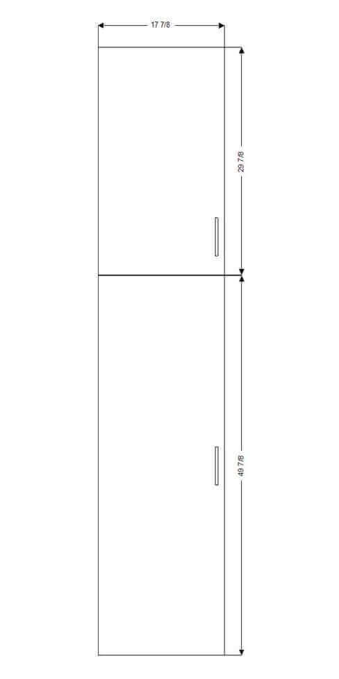 Retrofit Doors for IKEA - 18" x 80" Tall Cabinets - 50" and 30" Doors