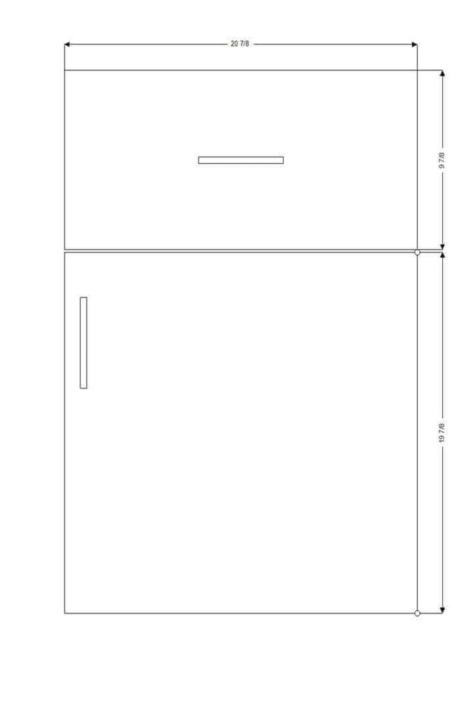 Retrofit Doors for IKEA - 21" x 30" Base Cabinets - 1 Drawer, 1 Door