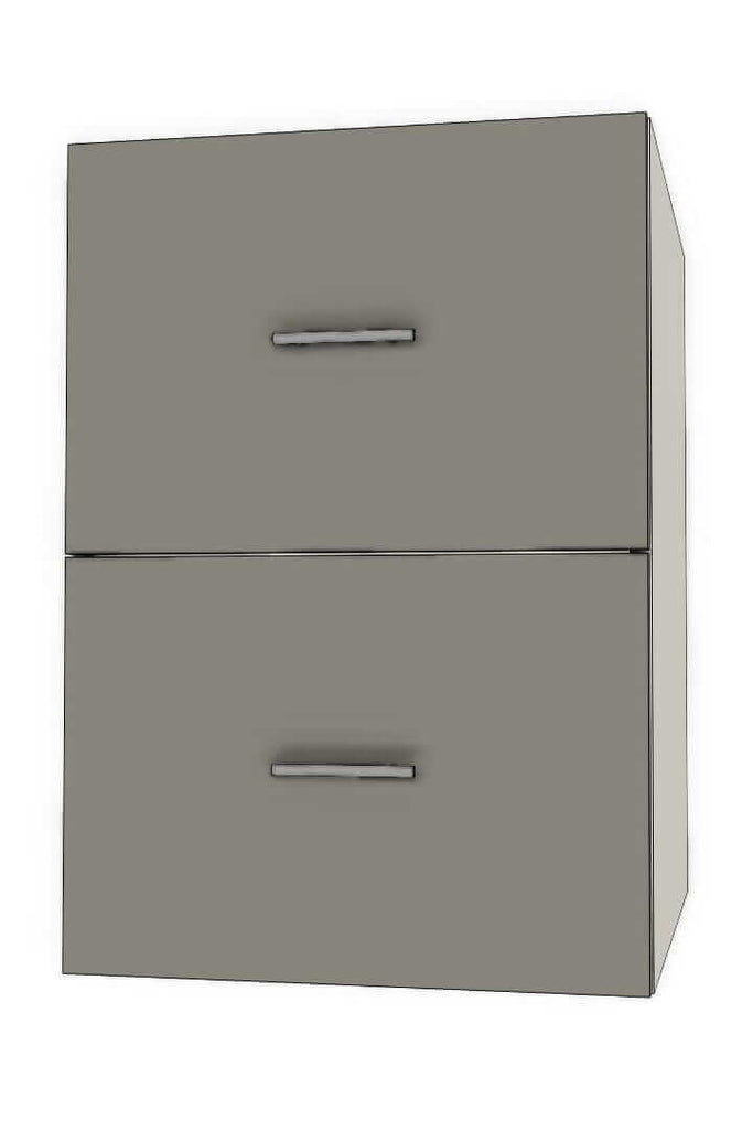 Retrofit Doors for IKEA - 21" x 30" Base Cabinets - 2 Drawers