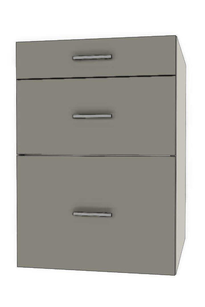 Retrofit Doors for IKEA - 21" x 30" Base Cabinets - 3 Drawers (5-10-15)