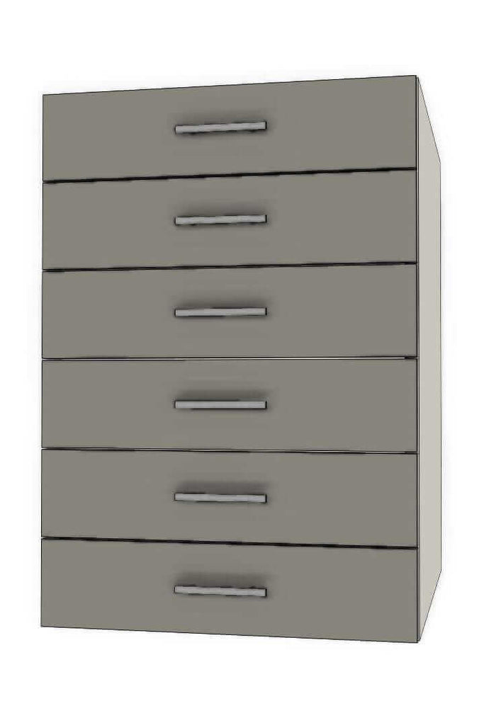 Retrofit Doors for IKEA - 21" x 30" Base Cabinets - 6 Drawers (5-5-5-5-5-5)