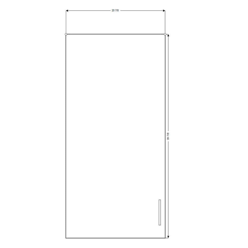 Retrofit Doors for IKEA - 21" x 40" Wall Cabinets - Single Door