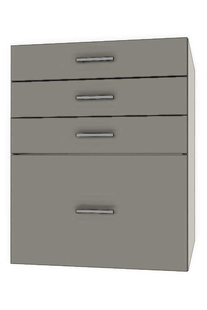 Retrofit Doors for IKEA - 24" x 30" Base Cabinets - 4 Drawers (5-5-5-15)
