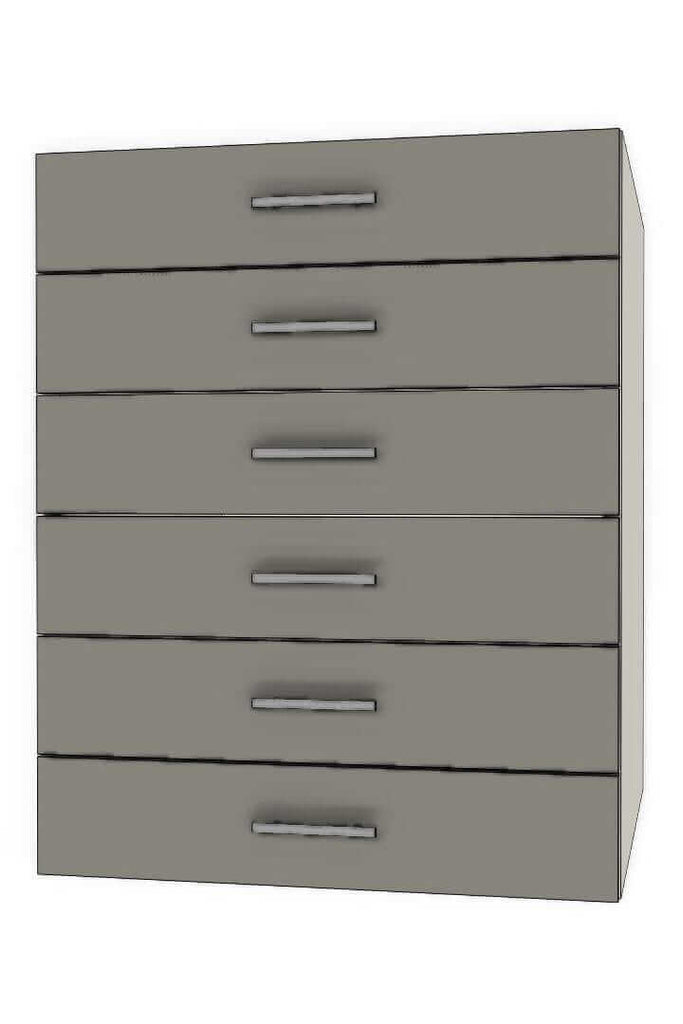 Retrofit Doors for IKEA - 24" x 30" Base Cabinets - 6 Drawers (5-5-5-5-5-5)