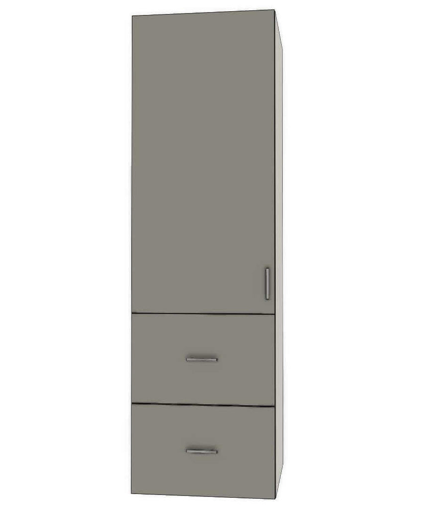 Retrofit Doors for IKEA - 24" x 80" Tall Cabinets - 2 Drawers, 1 Door