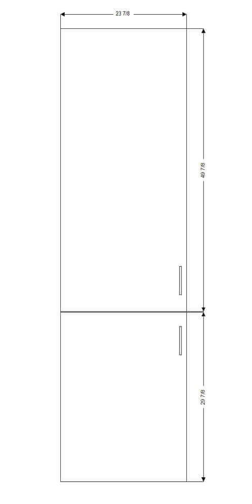 Retrofit Doors for IKEA - 24" x 80" Tall Cabinets - 30" and 50" Doors