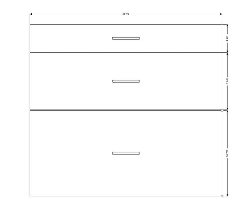 Retrofit Doors for IKEA - 36" x 30" Base Cabinets - 3 Drawers (5-10-15)