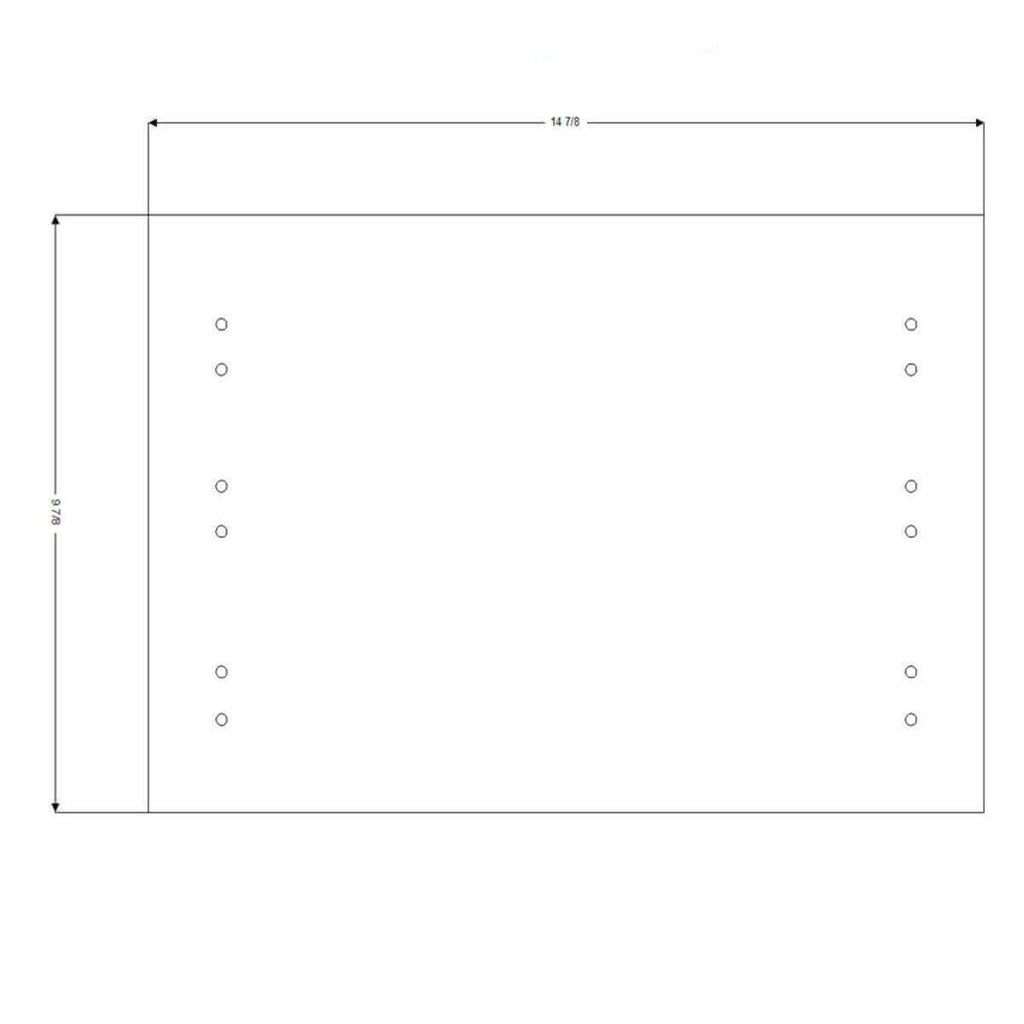 Replacement 15"W x 10"H Drawer Front <br>for IKEA™ Sektion Cabinet