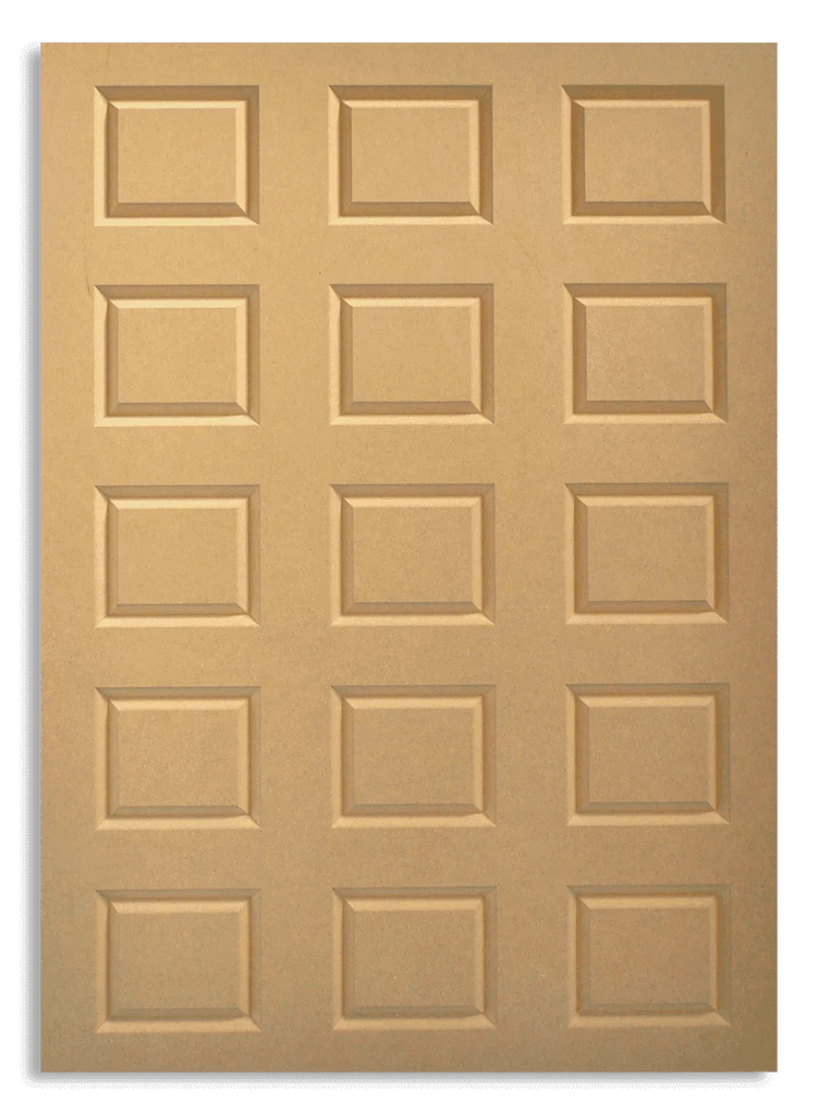 recessed squares texture MDF panel