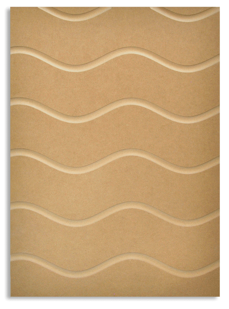 Horizontal Waves - MDF Decorative Panel - $14/sq.ft. - Ready To Paint Cabinet Doors